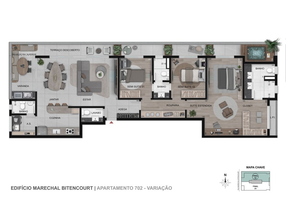 Planta Apartamento 702