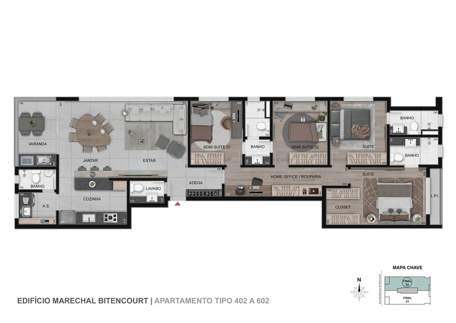 Planta apto 402